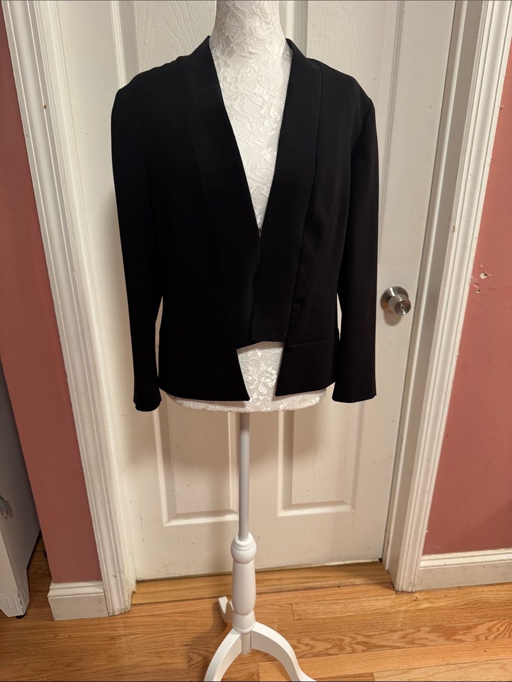 Karen Millen Black Open-Front Blazer Jacket